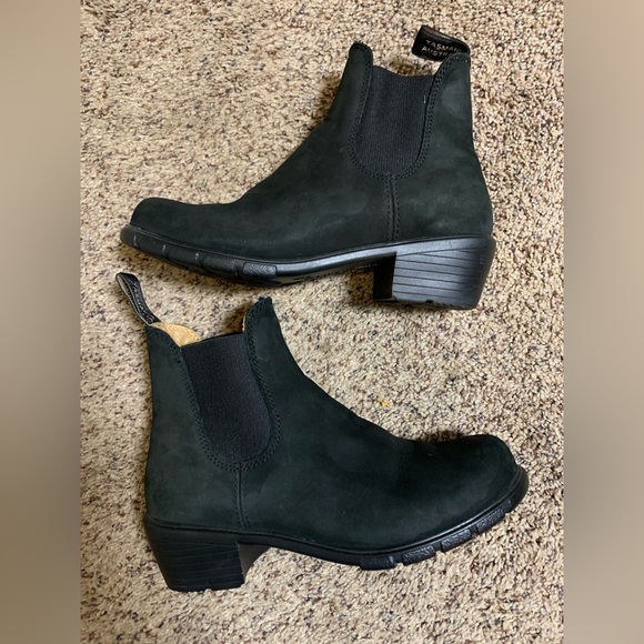 Blundstone black suede nubuck heeled boots 1960 us7 - Picture 3 of 9